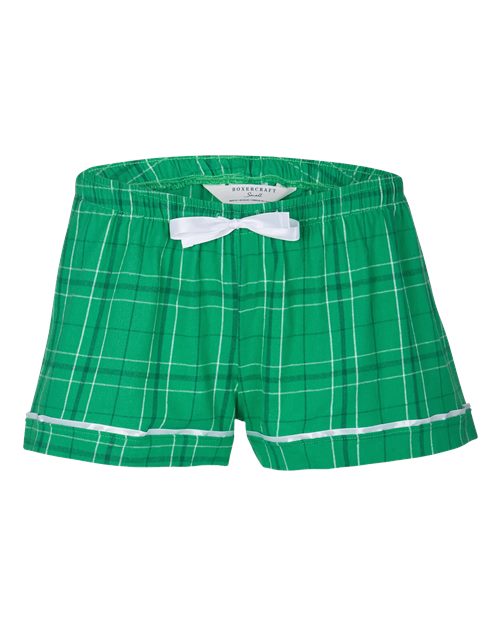 Women's Flannel Shorts - Front - B14403174