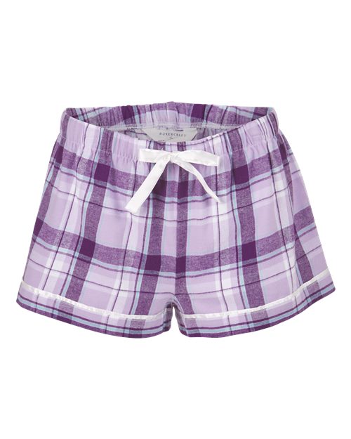 Women's Flannel Shorts - Front - B14403676