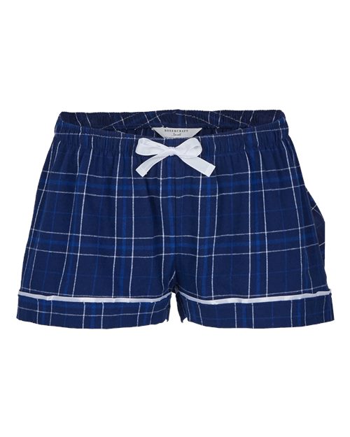 Women's Flannel Shorts - Front - B14403754