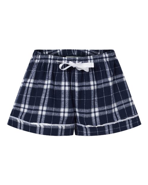Women's Flannel Shorts - Front - B14403655