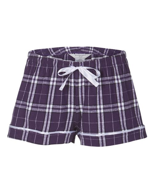 Women's Flannel Shorts - Front - B14403116