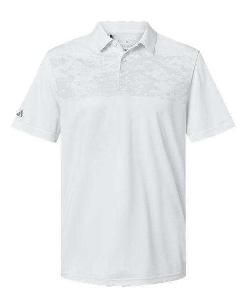 Camo Chest Print Polo - Front - B08653005