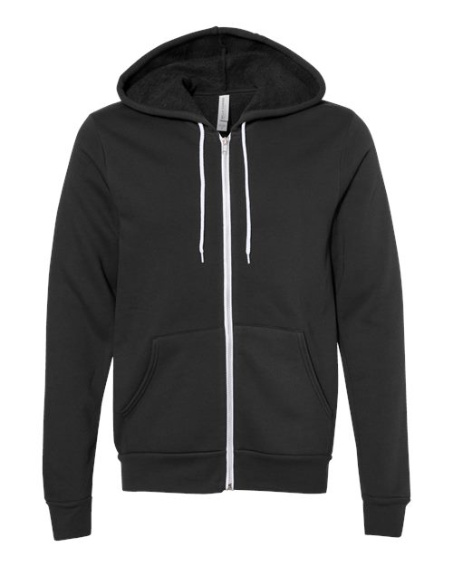 Sponge Fleece Full-Zip Hoodie - Front - B80406224