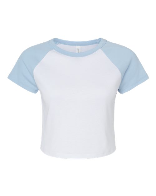 Women's Micro Rib Raglan Baby Tee - Front - B16006255