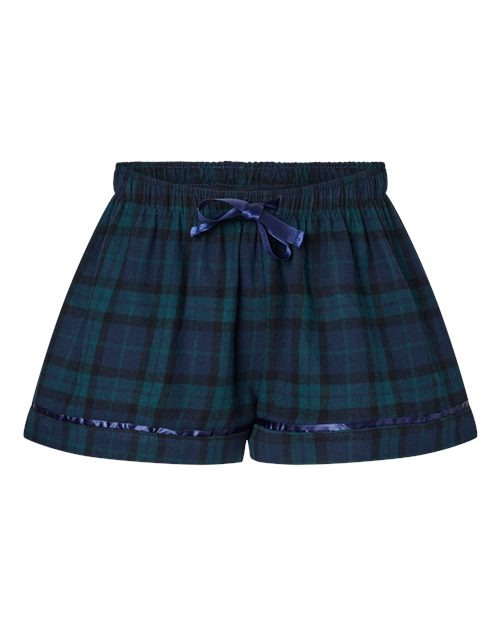Women's Flannel Shorts - Front - B14403615