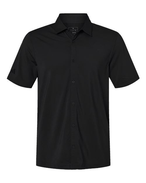 Button Down Short Sleeve Shirt - Front - B55953509
