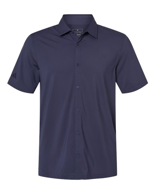 Button Down Short Sleeve Shirt - Front - B55953658