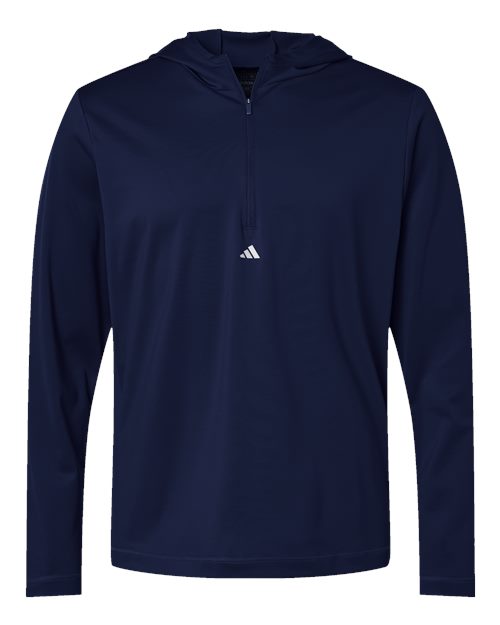 Lightweight Performance Quarter-Zip Hooded Pullover - Front - B56153653