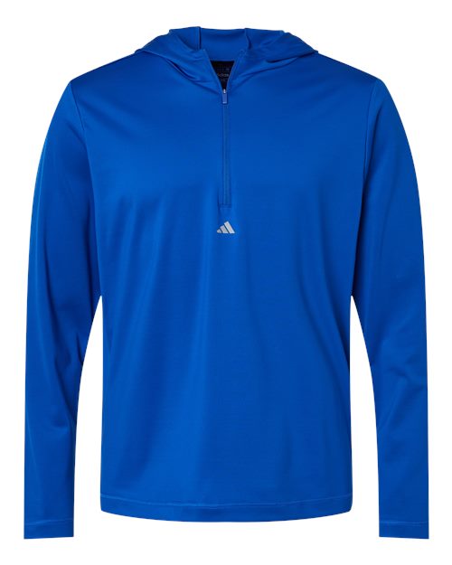 Lightweight Performance Quarter-Zip Hooded Pullover - Front - B56153759