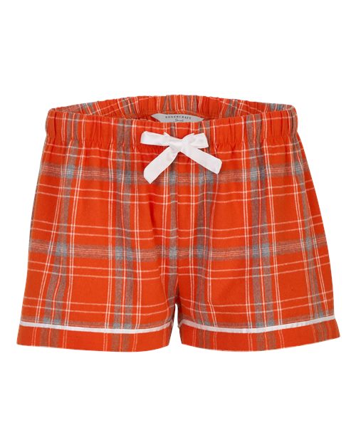Women's Flannel Shorts - Front - B14403573