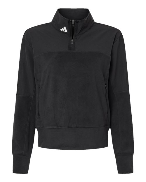 Women's Fleece Quarter-Zip Pullover - Front - B09953508