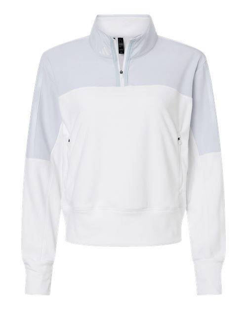 Women's Fleece Quarter-Zip Pullover - Front - B09953258