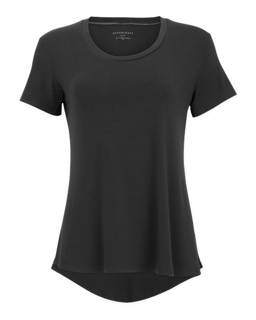 Women's Bamboo Scoop Neck T-Shirt - Front - B12403592