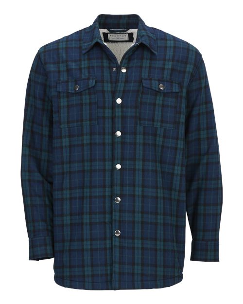Flannel Sherpa Workshirt - Front - B21703173