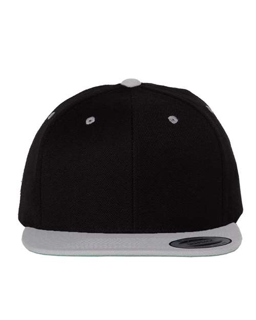 Premium Flat Bill Snapback Cap - Front - B76095900