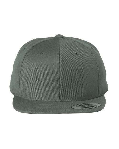 Premium Flat Bill Snapback Cap - Front - B76095090