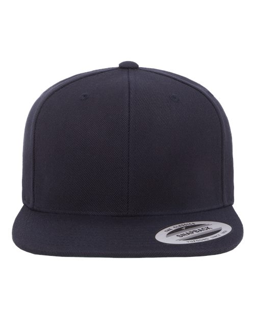 Premium Flat Bill Snapback Cap - Front - B76095670
