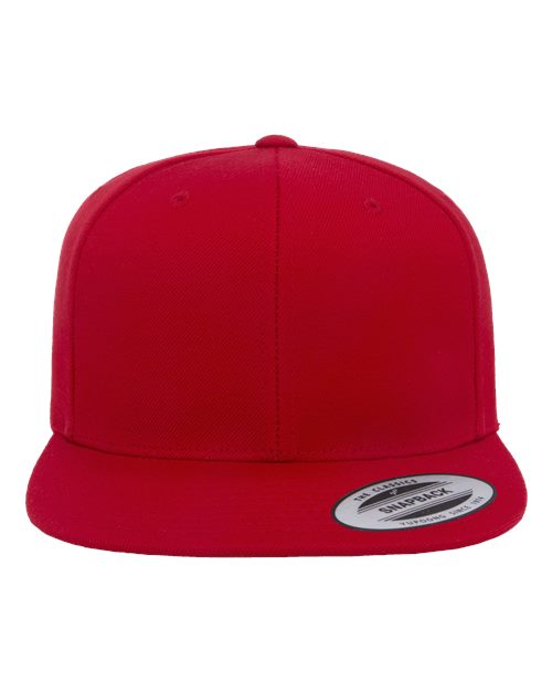Premium Flat Bill Snapback Cap - Front - B76095700