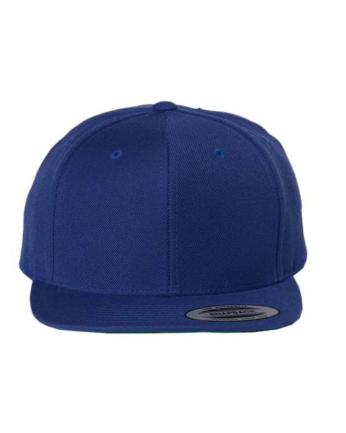 Premium Flat Bill Snapback Cap - Front - B76095750