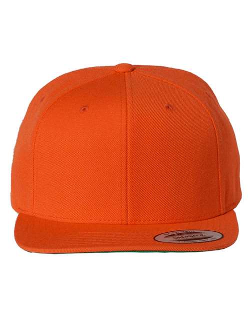 Premium Flat Bill Snapback Cap - Front - B76095660