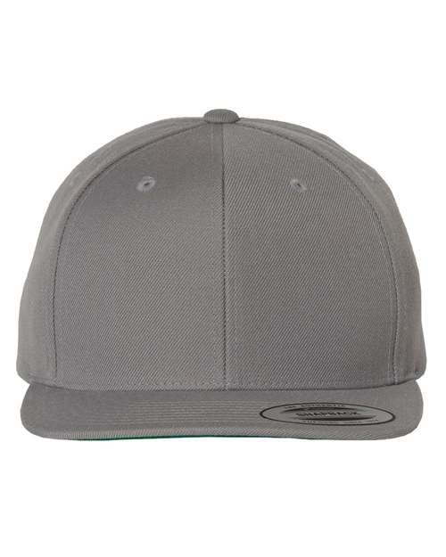 Premium Flat Bill Snapback Cap - Front - B76095350