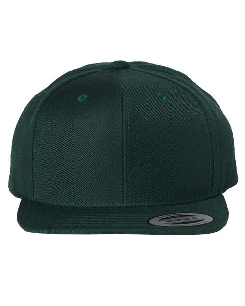 Premium Flat Bill Snapback Cap - Front - B76095230
