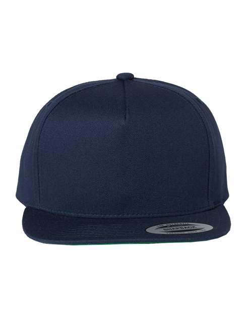 Five-Panel Cotton Twill Snapback Cap - Front - B63095650