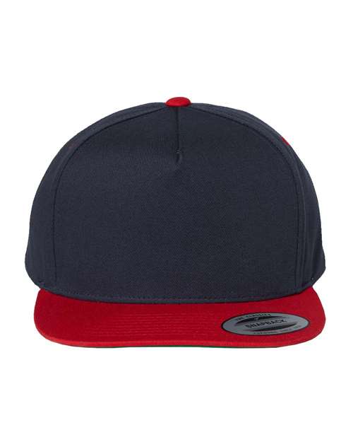 Five-Panel Cotton Twill Snapback Cap - Front - B63095640