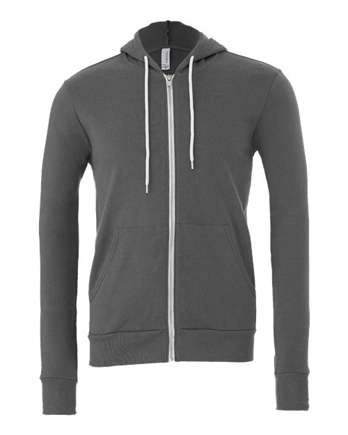 Sponge Fleece Full-Zip Hoodie - Front - B80406095