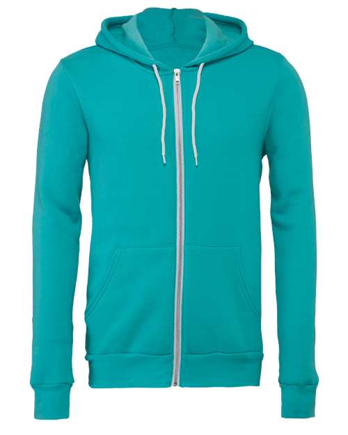 Sponge Fleece Full-Zip Hoodie - Front - B80406766