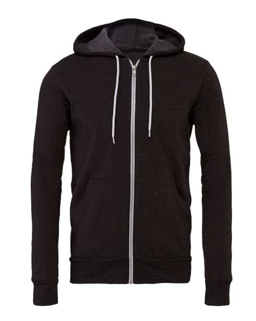 Sponge Fleece Full-Zip Hoodie - Front - B80406107
