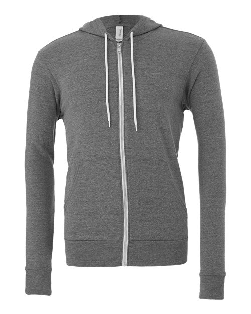 Sponge Fleece Full-Zip Hoodie - Front - B80406078