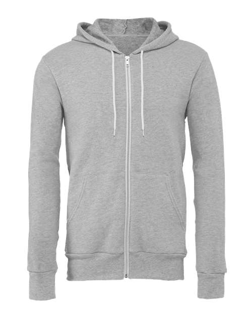 Sponge Fleece Full-Zip Hoodie - Front - B80406357