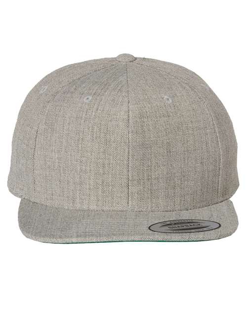 Premium Flat Bill Snapback Cap - Front - B76095580