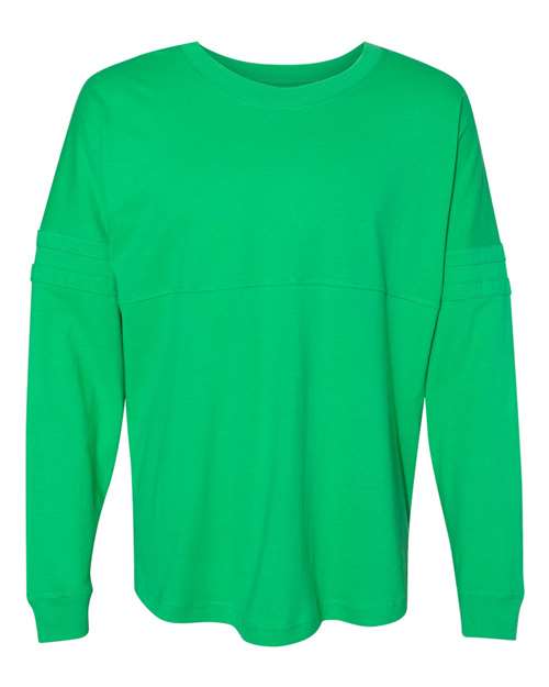 Women's Jersey Pom Pom Long Sleeve T-Shirt - Front - B51803172