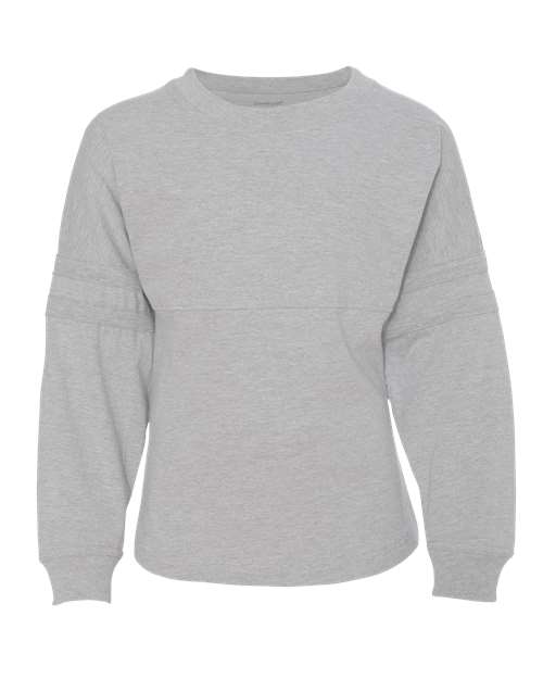 Women's Jersey Pom Pom Long Sleeve T-Shirt - Front - B51803587