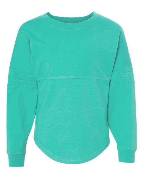 Women's Jersey Pom Pom Long Sleeve T-Shirt - Front - B51803763