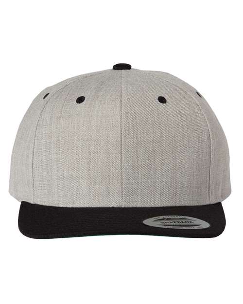 Premium Flat Bill Snapback Cap - Front - B76095590