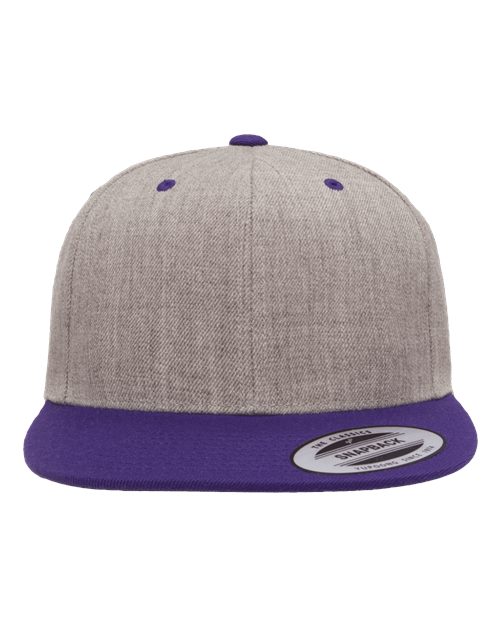 Premium Flat Bill Snapback Cap - Front - B76095170