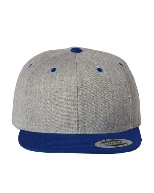 Premium Flat Bill Snapback Cap - Front - B76095780