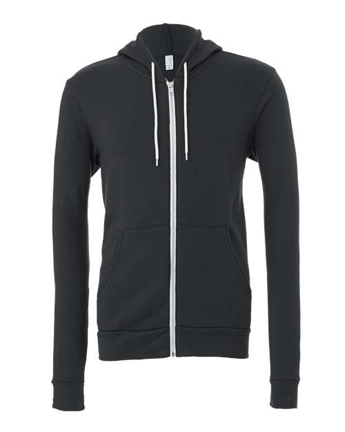Sponge Fleece Full-Zip Hoodie - Front - B80406203