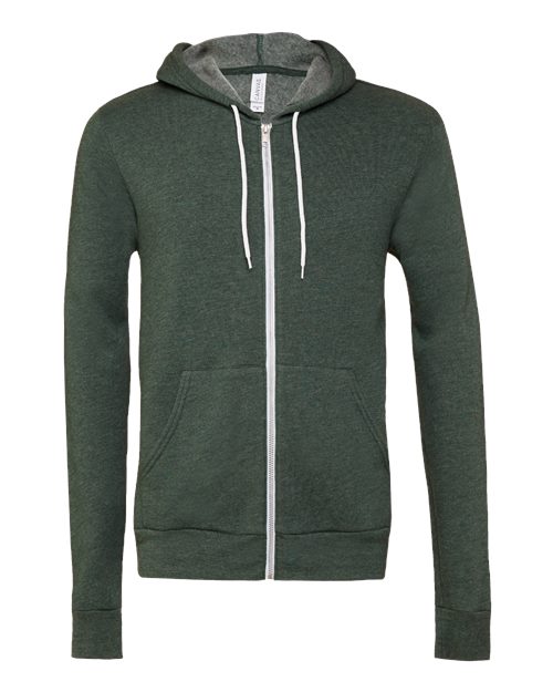 Sponge Fleece Full-Zip Hoodie - Front - B80406578