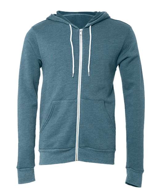 Sponge Fleece Full-Zip Hoodie - Front - B80406496