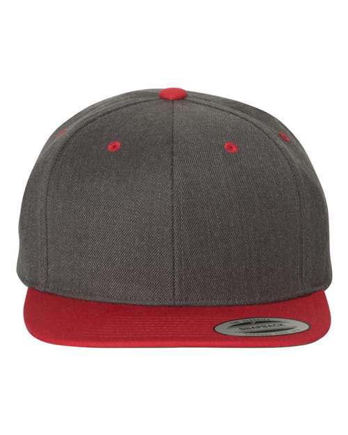 Premium Flat Bill Snapback Cap - Front - B76095710