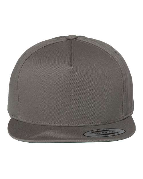 Five-Panel Cotton Twill Snapback Cap - Front - B63095090