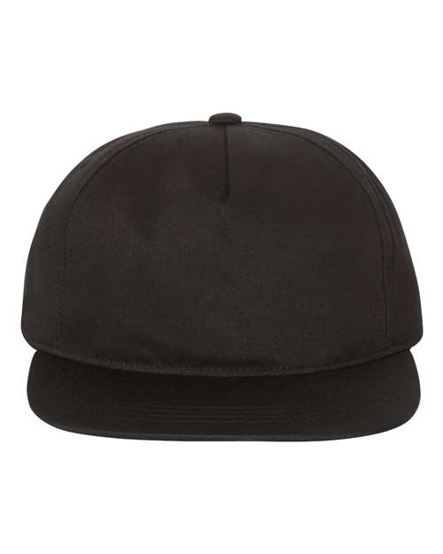 Lightly-Structured Five-Panel Snapback Cap - Front - B44495500