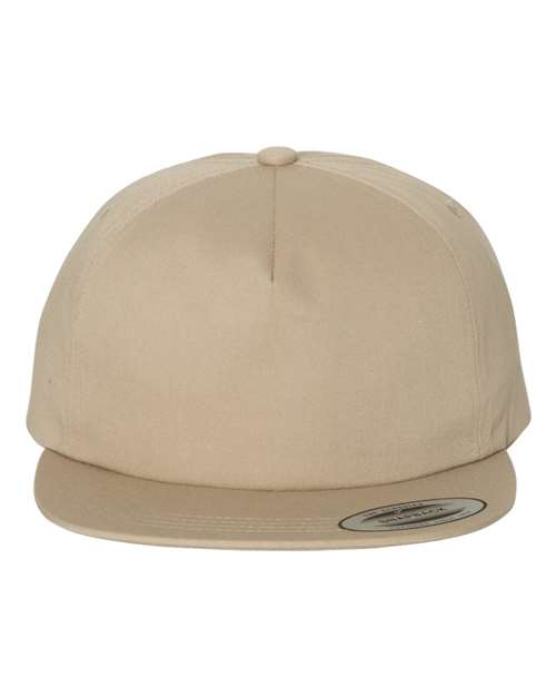 Lightly-Structured Five-Panel Snapback Cap - Front - B44495770