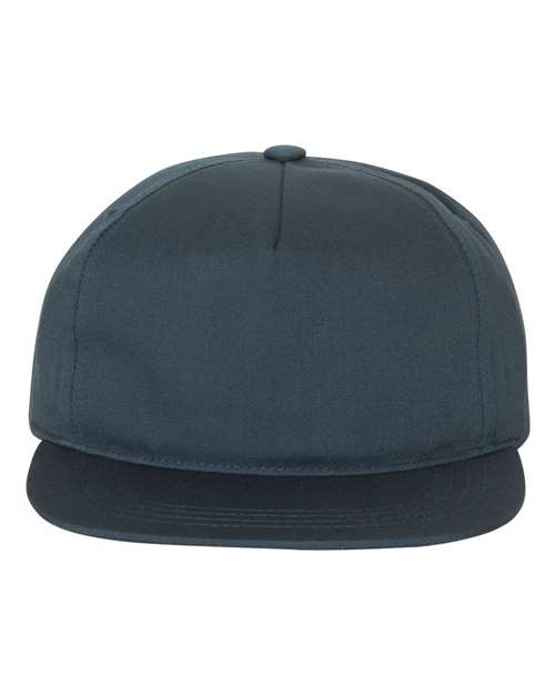 Lightly-Structured Five-Panel Snapback Cap - Front - B44495650