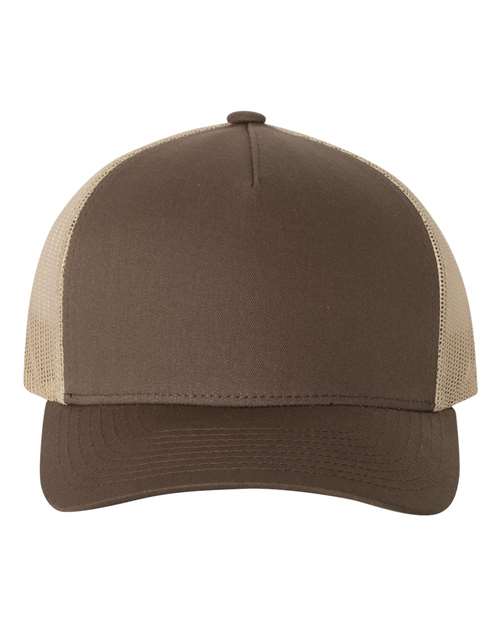 Five-Panel Retro Trucker Cap - Front - B44595550