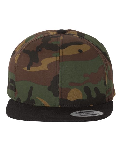 Premium Flat Bill Snapback Cap - Front - B76095480